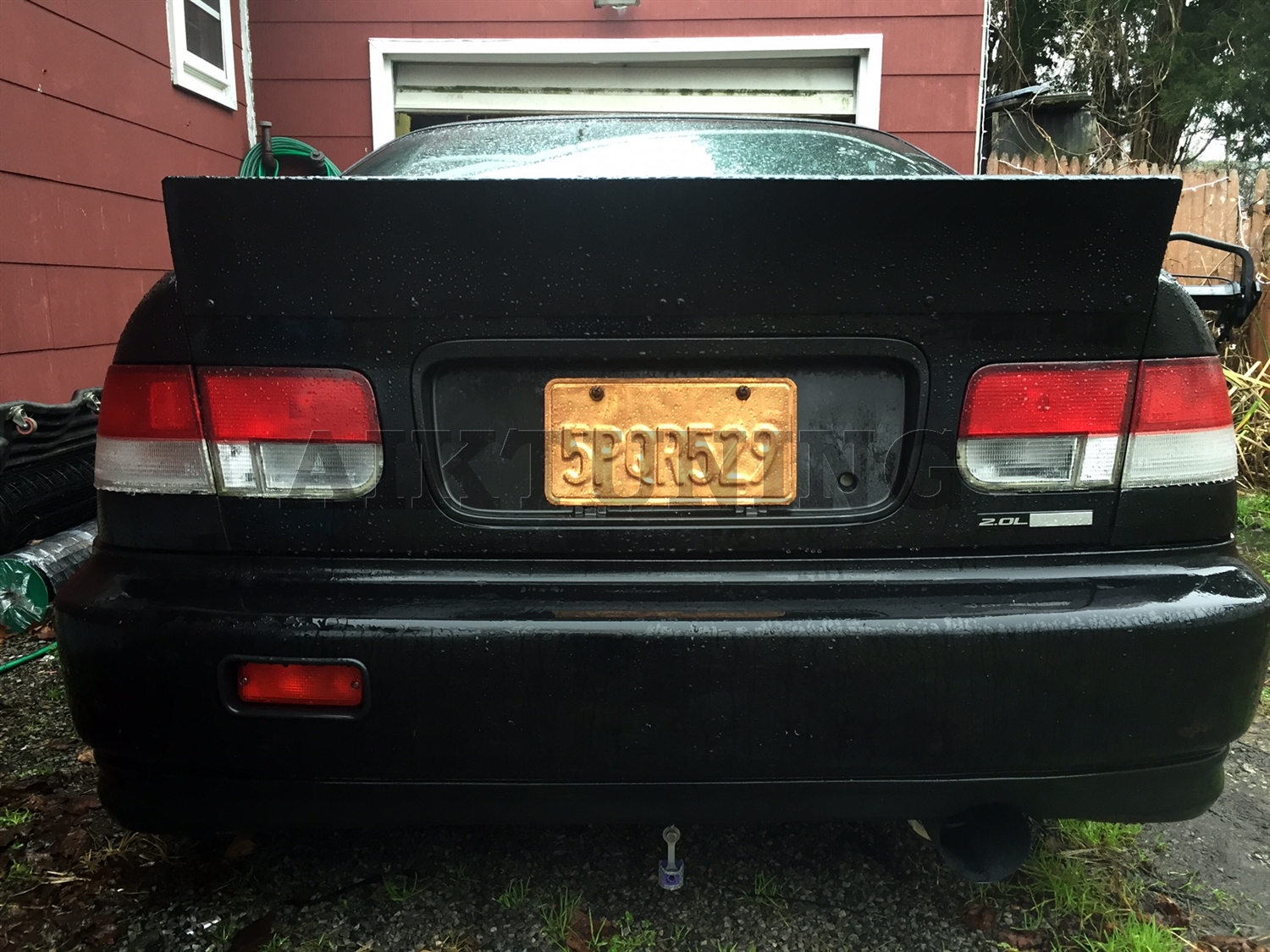 Honda Civic coupe9600 Rocket bunny style rear trunk spoiler ducktail